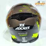 کلاه کاسکت اکسیس AXXIS فک ثابت عینک‌دار - نمای پشت