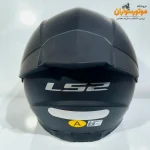 کلاه کاسکت فک ثابت LS2 LVcool مشکی مات - نمای پشت