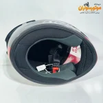 کلاه کاسکت LS2 مشکی قرمز براق فک ثابت - نمای اصلی 11