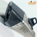 اگزوز موتورسیکلت قهرمانی سایلنسردار برند WR - نمای کناری