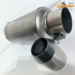 اگزوز قهرمانی SC موتورسیکلت رنگ نقره ای - نمای نزدیک