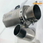 اگزوز قهرمانی موتورسیکلت برند آکراپوویچ سیلور دهن کج - جزئیات طراحی