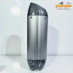 اگزوز قهرمانی سایلنسردار موتورسیکلت رنگ نقره ای - نمای زاویه‌دار