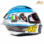 کلاه کاسکت AGV فک ثابت طرح آدم برفی؛ گرافیک اسپرت و طلق - نمای اصلی