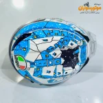 کلاه کاسکت AGV فک ثابت طرح آدم برفی؛ گرافیک اسپرت و طلق - جزئیات ظاهری