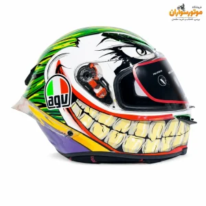 کلاه کاسکت فک ثابت AGV طرح جوکر Joker با گرافیک دندان - نمای اصلی