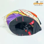 کلاه کاسکت فک ثابت AGV طرح جوکر Joker با گرافیک دندان - نمای گالری