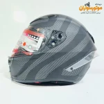 کلاه کاسکت طرح کربن مات AGV - نمای پشت