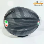 کلاه کاسکت طرح کربن مات AGV - نمای زاویه‌دار