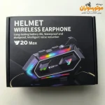 هدفون و بلوتوث کلاه کاسکت برند Y20 MAX - نمای کناری