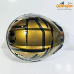 کلاه کاسکت AGV فک‌دار طلایی با گرافیک لئوپارد - جزئیات طراحی