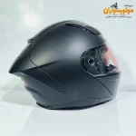 کلاه کاسکت ردلاین 960 فک متحرک مشکی مات - نمای روبه‌رو