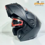 کلاه کاسکت ردلاین 960 فک متحرک مشکی مات - نمای زاویه‌دار